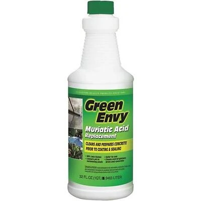 Green Envy Muriatic Acid, Cleans & Preps Concrete, Qt.