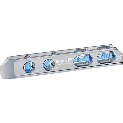 8‑Inch True Blue Aluminum Torpedo Level – 4 Vial Precision Tool