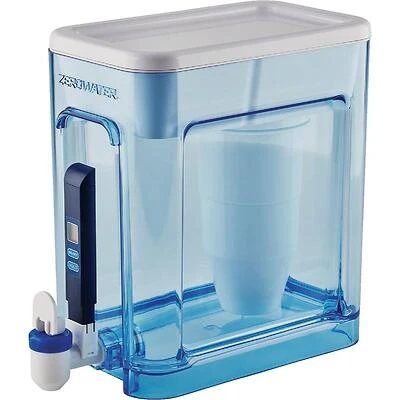 Culligan Zero 22‑Cup Blue Water Filtration Dispenser – PureTaste with Built‑In TDS Meter