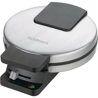 Cuisinart Black 1‑Waffle Compact Waffle Maker – 120V Kitchen Appliance