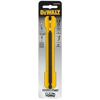 DeWalt Elite Series 6‑Inch Phillips #2 Hex‑Shank Screwdriver Bit – Premium Steel
