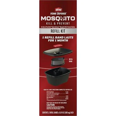 Ortho Home Defense Mosquito Kill & Prevent Refill Bands – 2 Pack, 4,300 sq ft Coverage
