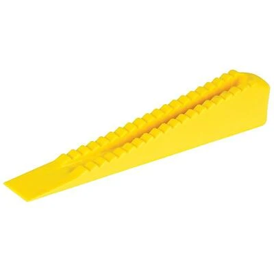 QEP 99727 Yellow Plastic Orthodontic Leveling Wedge – 2‑Inch Thick