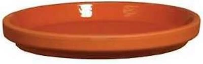 Border Concepts 801685B Red Clay Glazed Saucer, 3.5 In.