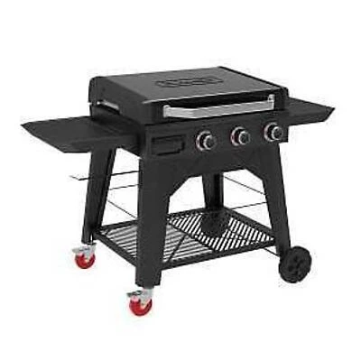 Dyna-Glo 3‑Burner Open Cart Griddle with Lid – Heavy‑Duty Outdoor Cooking Station