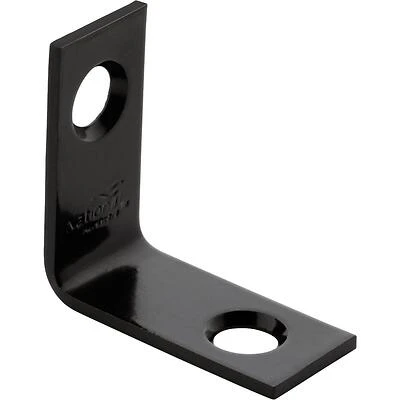 Heavy‑Duty Powder‑Coated Steel Corner Brace – 1‑in L x ½‑in W
