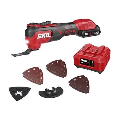SKIL 20V Brushless Cordless Oscillating Multi-Tool Kit with LED Light & Charger