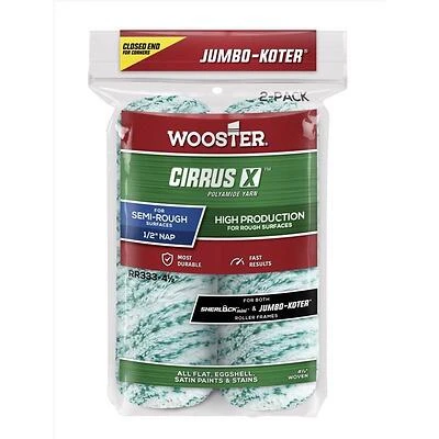 Wooster RR333-4 1/2 Ciruus X Jumbo-Koter Roller Cover, 4.5", 1/2" Nap
