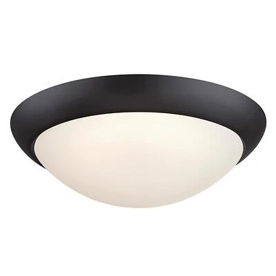 Westinghouse 6137500 Redbank LED Flush-Mount Ceiling Light, Black-Bronze, 14W