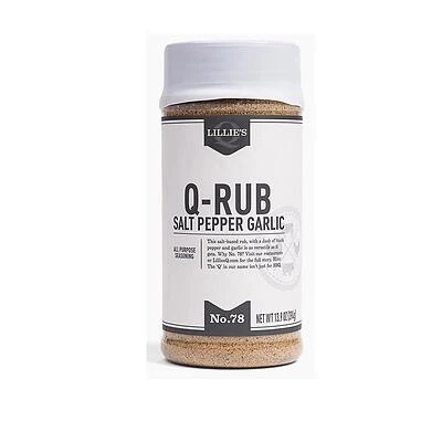 Lillie's Q FGLIL284 Garlic Pepper Q-Rub, 7.9 oz Seasoning Blend