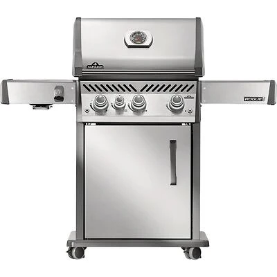 Napoleon Rogue Pro 425 Stainless Steel 3‑Burner Propane Grill with Infrared Sear Station