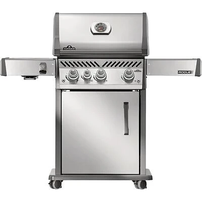 Napoleon Rogue Pro 425 3‑Burner Natural Gas Grill with Infrared Side Burner – Stainless Steel