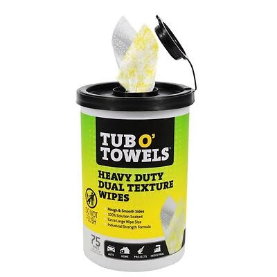 Tub O' Towels Premium 12×10‑Inch Heavy‑Duty Cleaning Wipe – Single Pack