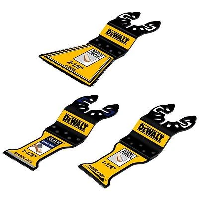DeWalt 2-1/8" Bi‑Metal Carbide‑Tipped Remodeler Oscillating Blade Set – 3‑Piece Pack