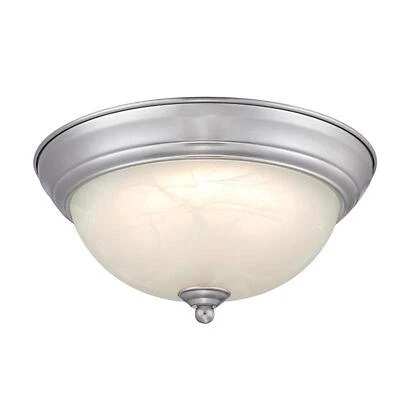 Westinghouse 6137100 Brushed Nickel Flush-Mount LED Ceiling Light, 1350 Lumen