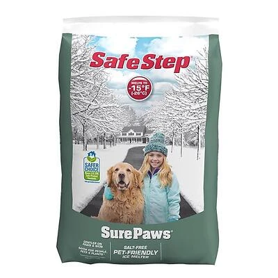 Odorless White Crystal Ice Melt – Safe Step Sure Paws 20‑lb Pet‑Safe Deicer