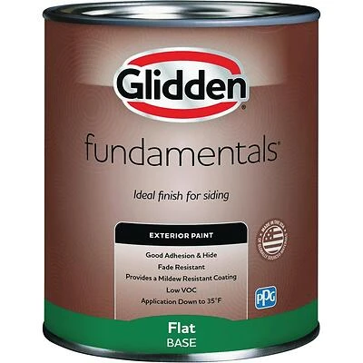Exterior Paint Flat White Pastel Base 1 Quart
