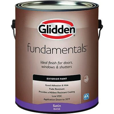 Satin Exterior Paint Midtone Base Gallon - Low Voc, Mildew Resistant