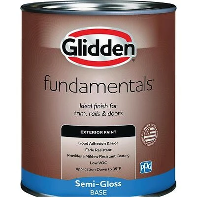 Exterior Paint Semi-gloss White Pastel Base Quart