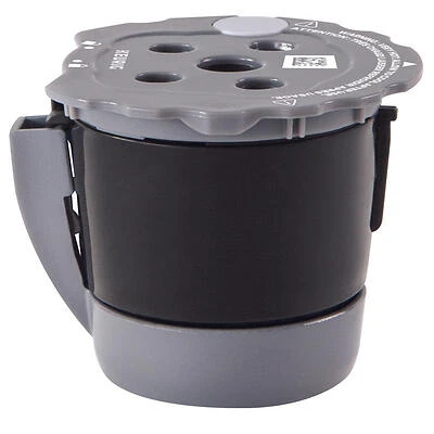 Keurig Single‑Serve Reusable K‑Cup Filter – Black/Gray Eco‑Friendly Pod