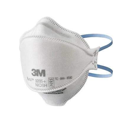 3M Aura N95 Disposable Respirator – One‑Size White Mask with 95% Filtration