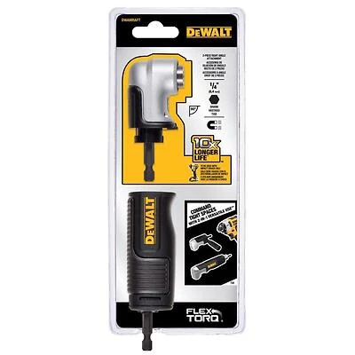 DEWALT Elite 2‑Piece Right‑Angle Adapter Set – Compact 4‑in‑1 for Impact Drivers