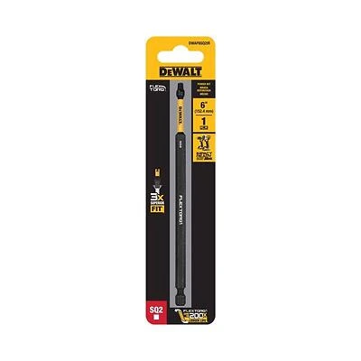 DeWalt Elite Series 6‑Inch #2 Square‑Drive Impact Driver Bit – Premium Steel, 1‑Piece