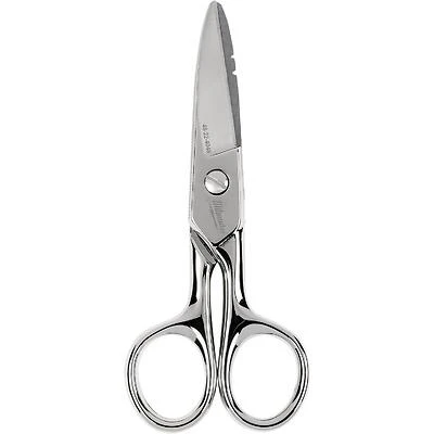 Milwaukee 48-22-4048 Precision Electrical Scissors – 2.25‑in Steel Blade with Round Handle