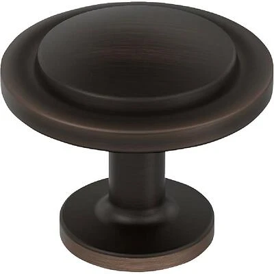 Oil‑Rubbed Bronze Loop Cabinet Knob – 1‑Inch Projection, Zinc Core