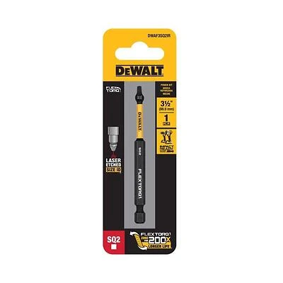 DeWalt Elite Series #2 Square Drive Screwdriver Bit – 3.5" Impact‑Ready Steel Tool