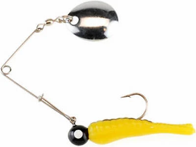 Beetle Spinner, Yellow Nickel/ Black Stripe, 1/8-oz.