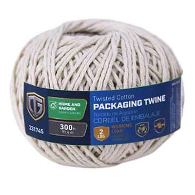 Heavy‑Duty #9 Twisted Cotton Parcel Post Twine – 300 ft, 2 lb Capacity