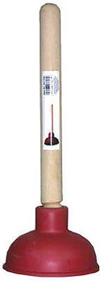 Force Cup Toilet Plunger, 4 x 9 In.