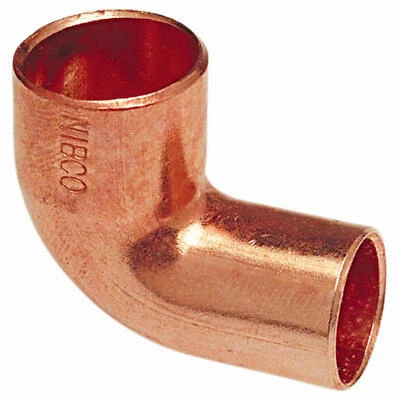 ELBOW 90D STR 1/2" COPPER