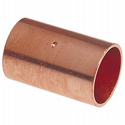 COUPLING W/STOP 1/2" COPP