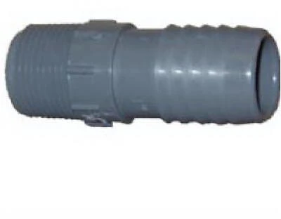 One and a Half Inch by One Inch PVC Male Adapter
