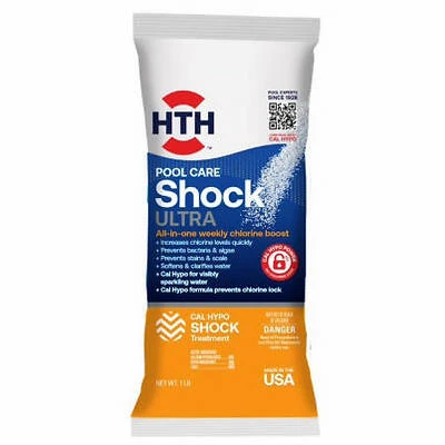 HTH 52039 Pool Care Shock Ultra, Calcium Hypochlorite, 1 Lb.