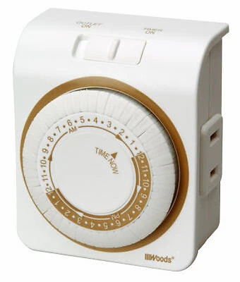 2-Outlet 24-Hour Mechanical Timer