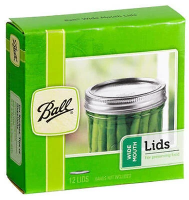 12pk Wide Mouth Canning Lids