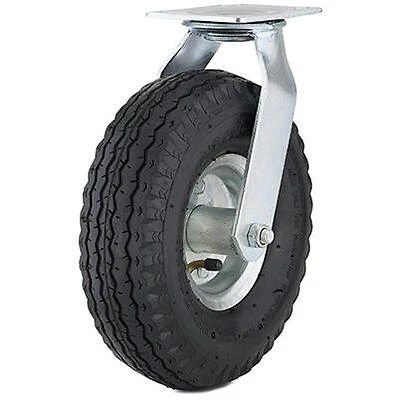 Swivel Caster, Pneumatic Wheel, 12 In.