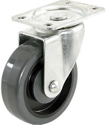 Poly Wheel, Swivel Plate Caster, 4 In.