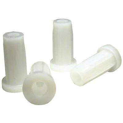 Round Caster Sockets, Plastic, 9/16 OD x 5/16-In. ID, 4-Pk.