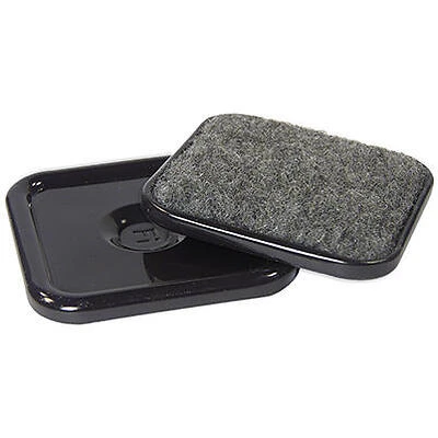 Furniture Cups, Square, Carpet Base With Hard Shell, 1-7/8-In. ID, 4-Pk.