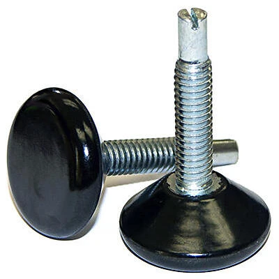 Furniture Leveling Glides, Phenolic Base Adjustable, 1.25-In., 4-Pk.