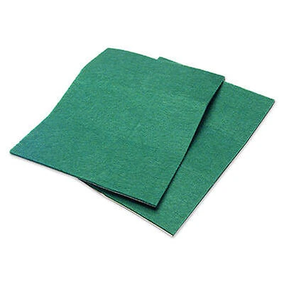 Felt Pad Sheets, Self-Adhesive, Green, 4.25 x 6-In., 2-Pk.