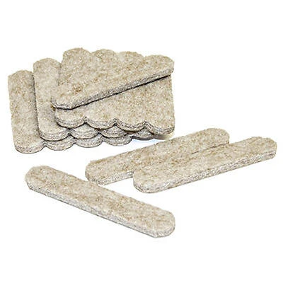 Felt Strips, Self-Adhesive, Tan, 1/2 x 2-5/8-In., 16-Pk.