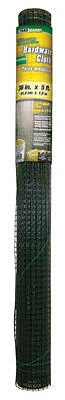 Galvanized Metal Hardware Cloth Fence, Green PVC Coating, 36-In. x 5-Ft.