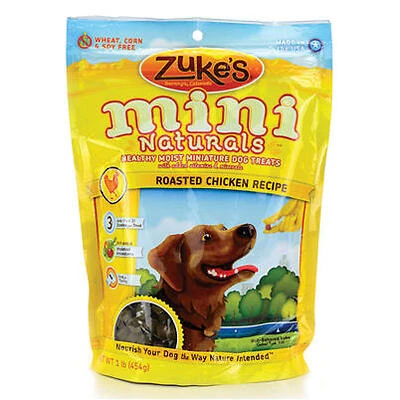 Zuke's Mini Naturals Dog Treats, Chicken, 6 oz Pouch
