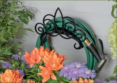 Metal Scroll Hose Hanger, Holds 150 Ft.