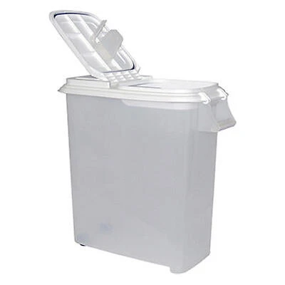 Pet Food Dispenser, Roll-Away, 50-Qts.